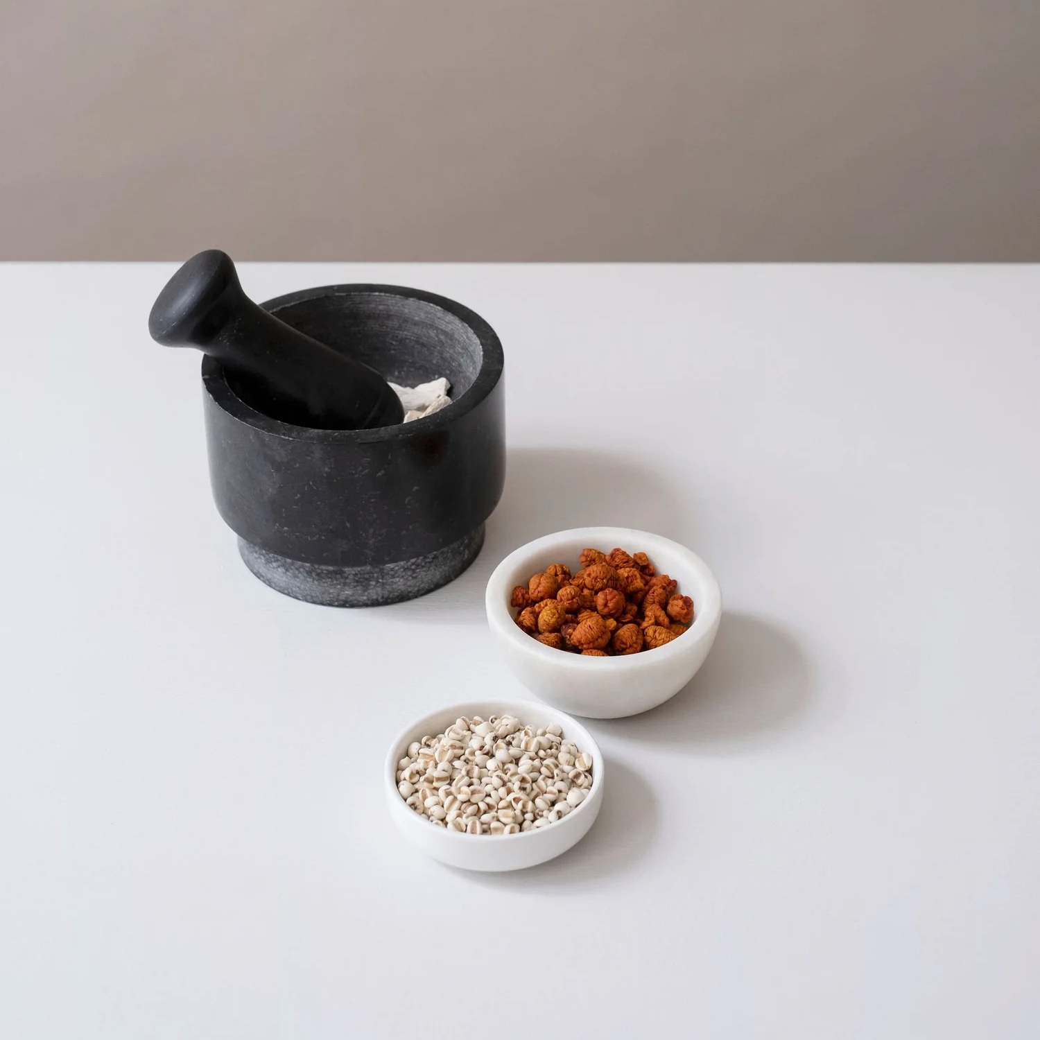 Patient receiving Chinese herbal medicine consultation at Point Acupuncture in Portland, Maine